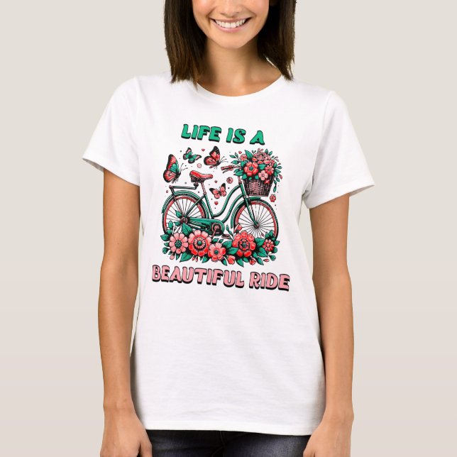T-shirt Vélo vintage pour femmes (Devant)