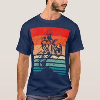 T-shirt Vélo vintage Retro Motocross Racing Vélo Dirt