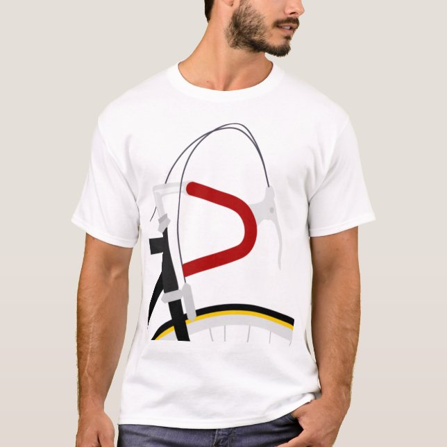 T-shirt Vélo Vintage.Sur Votre Vélo. (Devant)