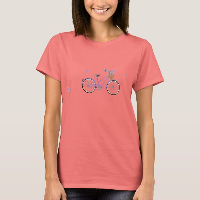 T-shirt Vélo violet (Devant)