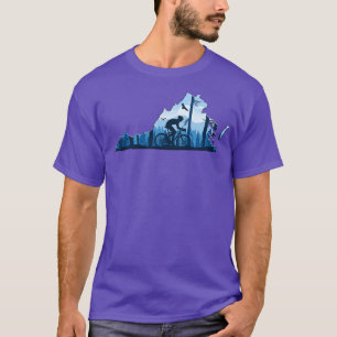 T-shirt Vélo Virginia State MapVTT Blue Ridge