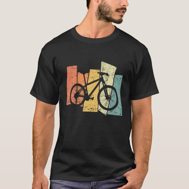 T-shirt Vélo VTT VTT Downhill Vintage Retro (Devant)