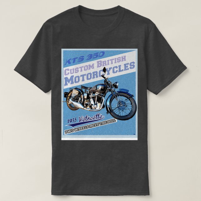 T-shirt Velocette British Motorcycles 1935 (Design devant)