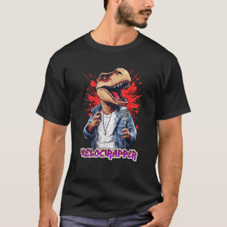 T-shirt Velocirapper Funny Dino Velociraper Rapper Dinosa