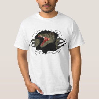 T-shirt Velociraptor déchirant par la chemise