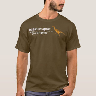 T-shirt Velociraptor Math Funny Dinosaur Velocity Formule 