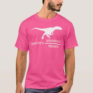 T-shirt Velociraptor Physique Distance Temps Formule Dinos