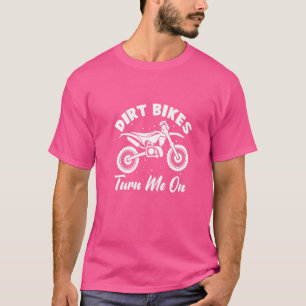 T-shirt Vélos de Dirt Hommes Me Allument Motocross Dirtbik