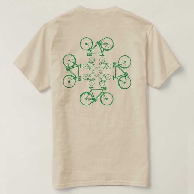 T-shirt Vélos verts (Design dos)
