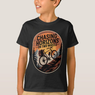 T-shirt Vélotourisme VTT Randonnée à vélo Poursuite de l'H