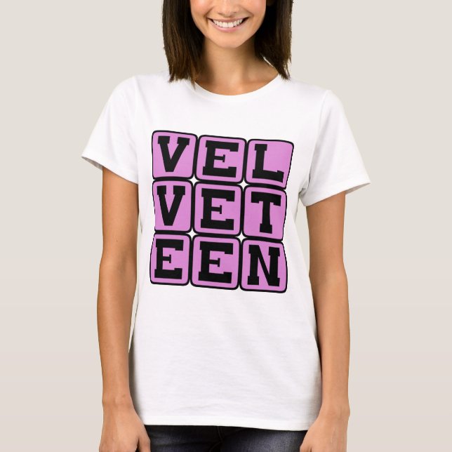 T-shirt Velours, Ressemblant au Velours (Devant)