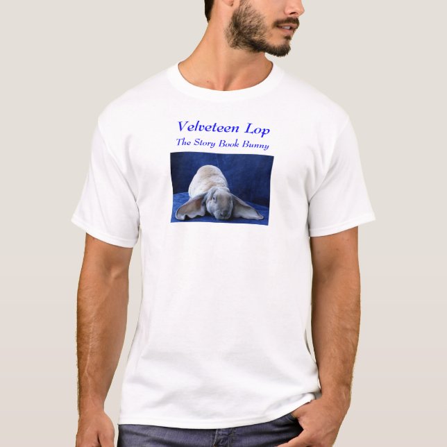 T-shirt Velventine Lop, le lapin de livre d'histoire (Devant)