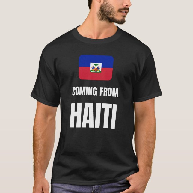 T-shirt Venant d'Haïti (Devant)