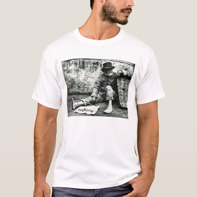 T-shirt vendeur de Cigare-fin, c, 1865 (photo de b/w) (Devant)