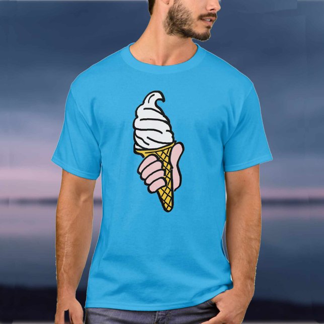 T-shirt Vendeur de crème glacée avec cône de crème glacée  (Créateur téléchargé)