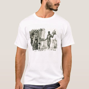 T-shirt Vendeur de fleur en dehors d'une porte d'église