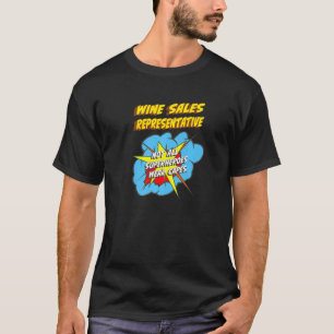 T-shirt Vendeur de vin Superhero Job