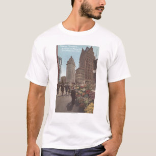 T-shirt Vendeurs de fleur, Kearny et rues du marché