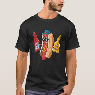 T-shirt Vendeurs de hot-dogs Camion de nourriture Ketchup