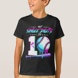 T-shirt Vendez 10 Ans Anniversaire Double Chiffres 10 Anni
