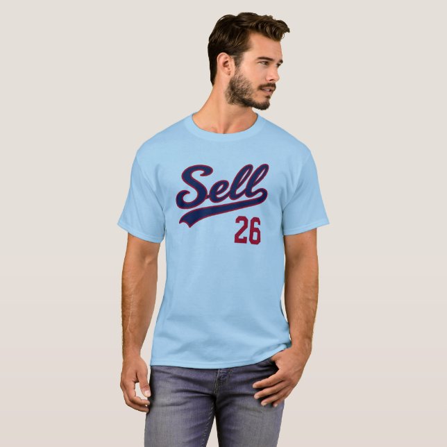 T-shirt Vendez 26 Conception d'un fan de baseball drôle (Devant entier)