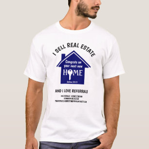 T-shirt Vendre des références d'amour immobilières Realtor