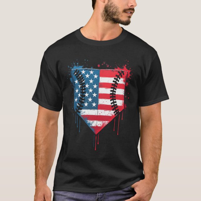 T-shirt Vendre Driys Kids Ice Cream Patriotic American F (Devant)