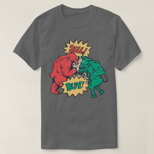 T-shirt Vendre et acheter Bullish Bearish Trading Acheter  (Design devant)