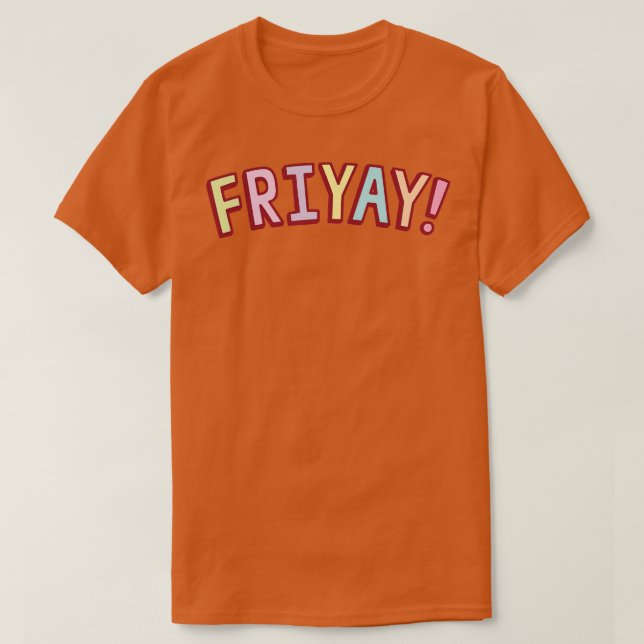 T-shirt Vendredi coloré (Design devant)