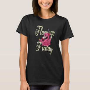 T-shirt Vendredi flamingo