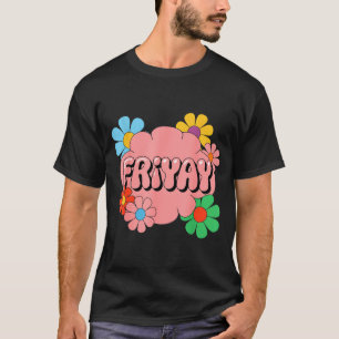 T-shirt Vendredi heureux Fri-yay Professeur École Mème _1 