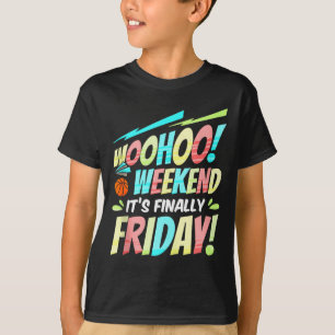 T-shirt Vendredi heureux Fri Yay Professeur École Mème Hau