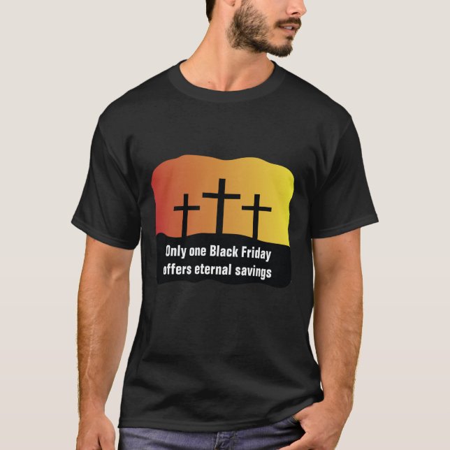 T-shirt Vendredi noir Jésus sauve la chemise chrétienne (Devant)