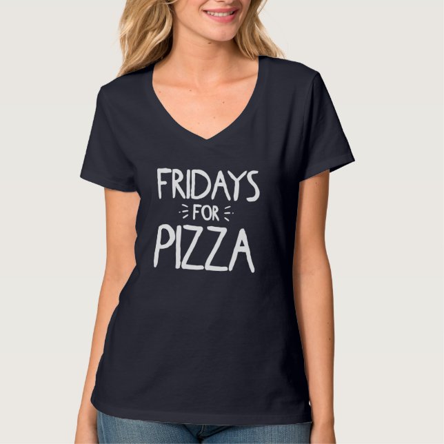 T-shirt Vendredi Pour Pizza Italienne Foodie Femmes Hommes (Devant)