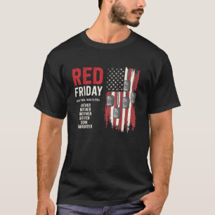 T-shirt Vendredi rouge Famille militaire Se souvenir de to