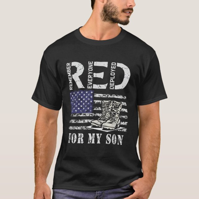 T-shirt Vendredi Rouge Pour Mon Fils Se Souvient De Tous C (Devant)