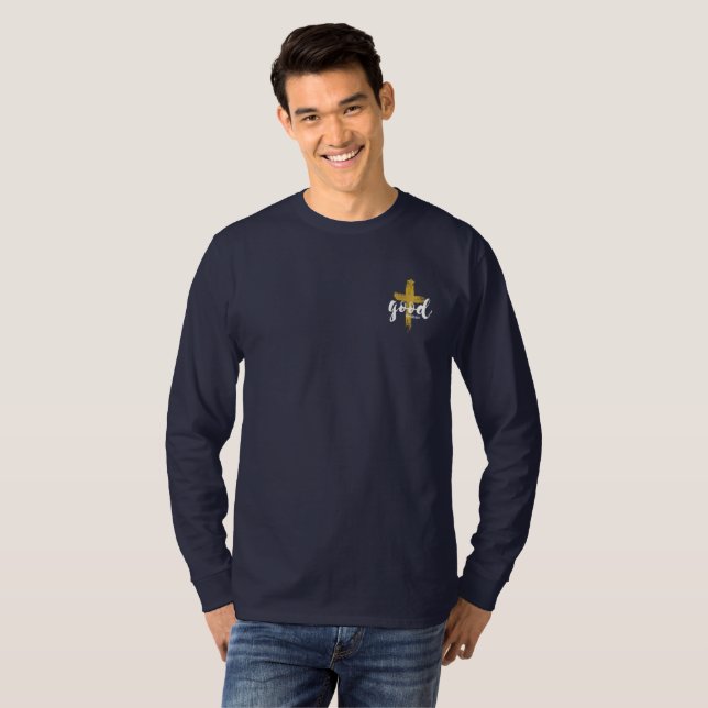 T-shirt Vendredi Saint | Hommes Manches Longues (Devant entier)