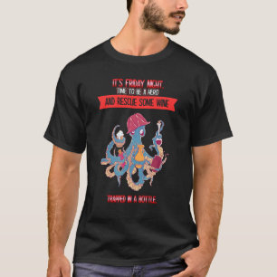 T-shirt Vendredi Soir Secourir Du Vin Dit Humour