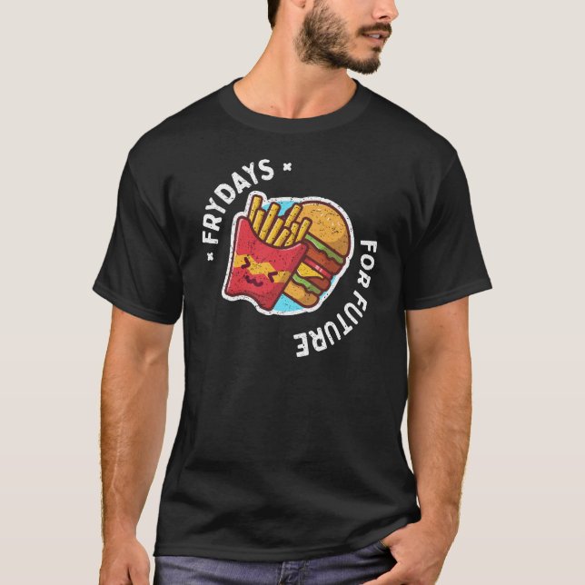 T-shirt Vendredis Pour l'Avenir Frites Françaises Frites D (Devant)