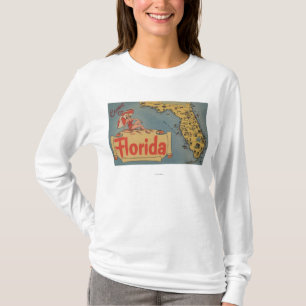 T-shirt Venez à la carte de la Floride de l'état, fille