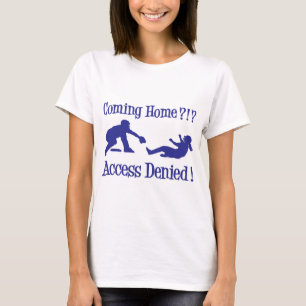 T-shirt Venez à la maison, Aceess a nié, bleu