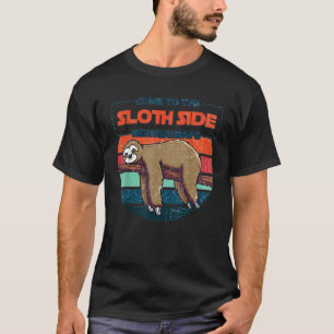 T-shirt Venez Au Côté Sloth Nous Avons Naps Retro Vintage