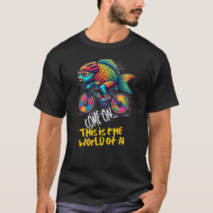 T-shirt Venez ici c'est le monde de l'IA