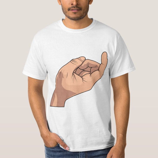 T-shirt Venez ici remettez le geste de signe (Devant)