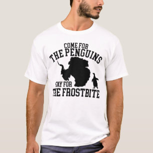 T-shirt Venez Pour Les Pingouins Séjournez Pour Les Frostb