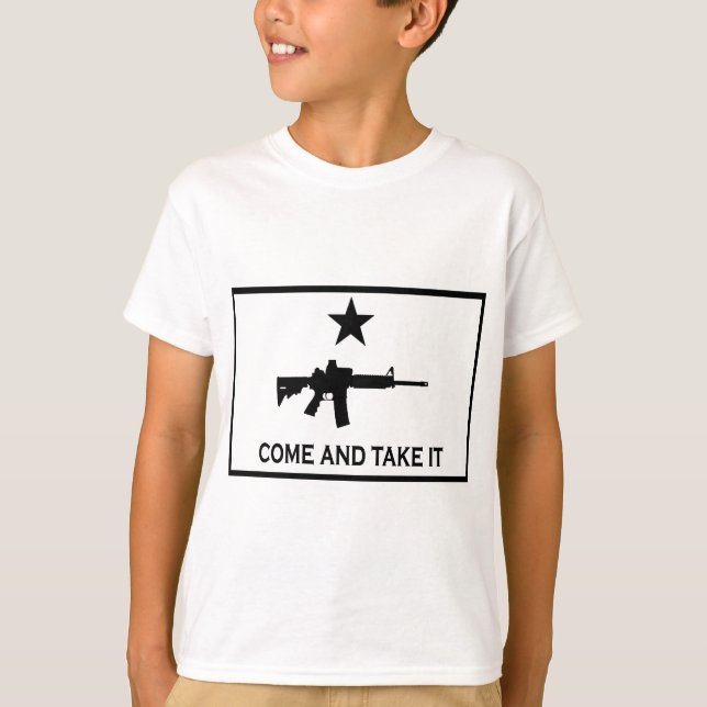 T-shirt Venez prendre la AR-15 (Devant)