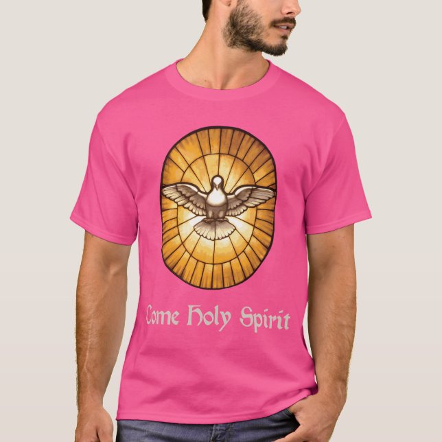 T-shirt Venez Saint Esprit Dove Peter Dome (Devant)