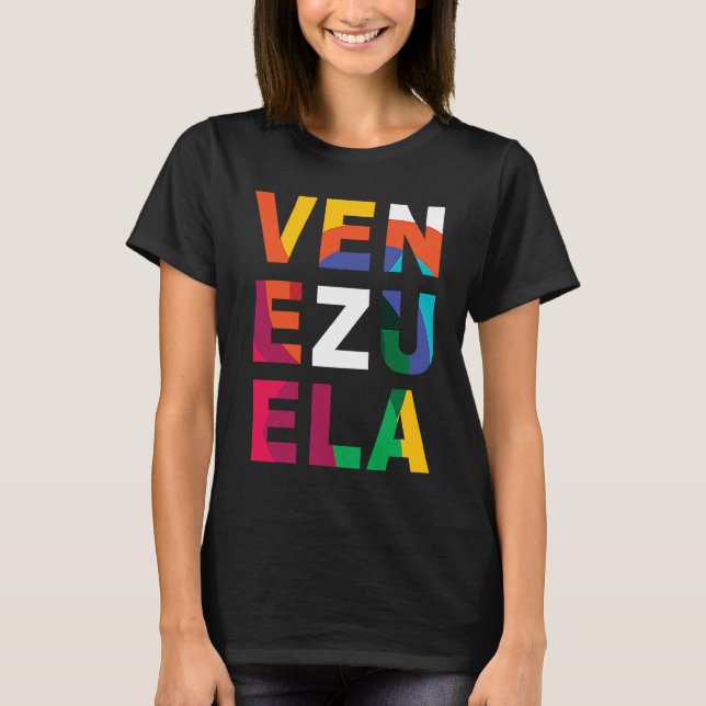 T-shirt Venezuela coloré (Devant)