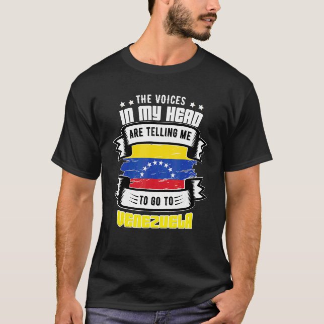 T-shirt Venezuela Dans Ma Tête (Devant)