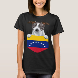 T-shirt Venezuela Drapeau Italien Greyhound Dog Dans Une P